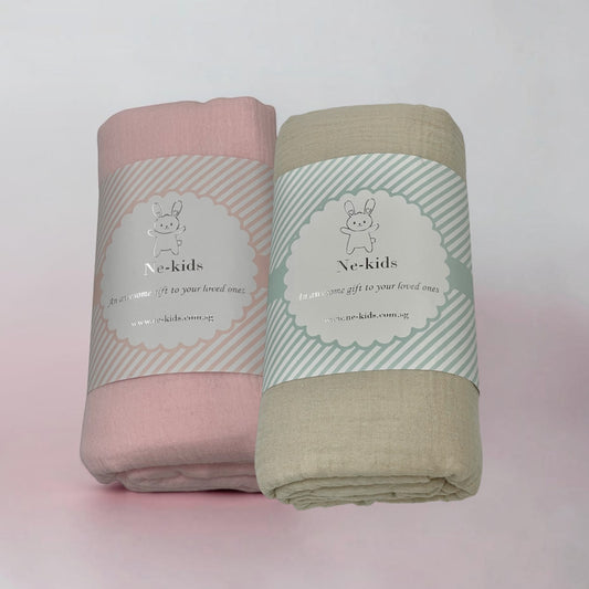 100% Cotton Plain Swaddle Muslin