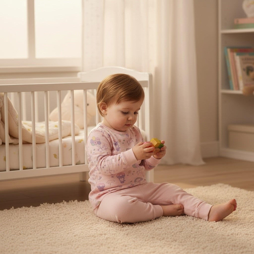 95% Bamboo Girls Pyjamas Set Unicorn Donuts Print