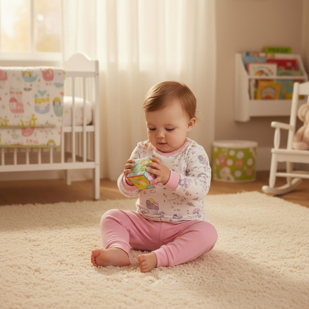 95% Bamboo Girls Pyjamas Set Unicorn Donuts Print