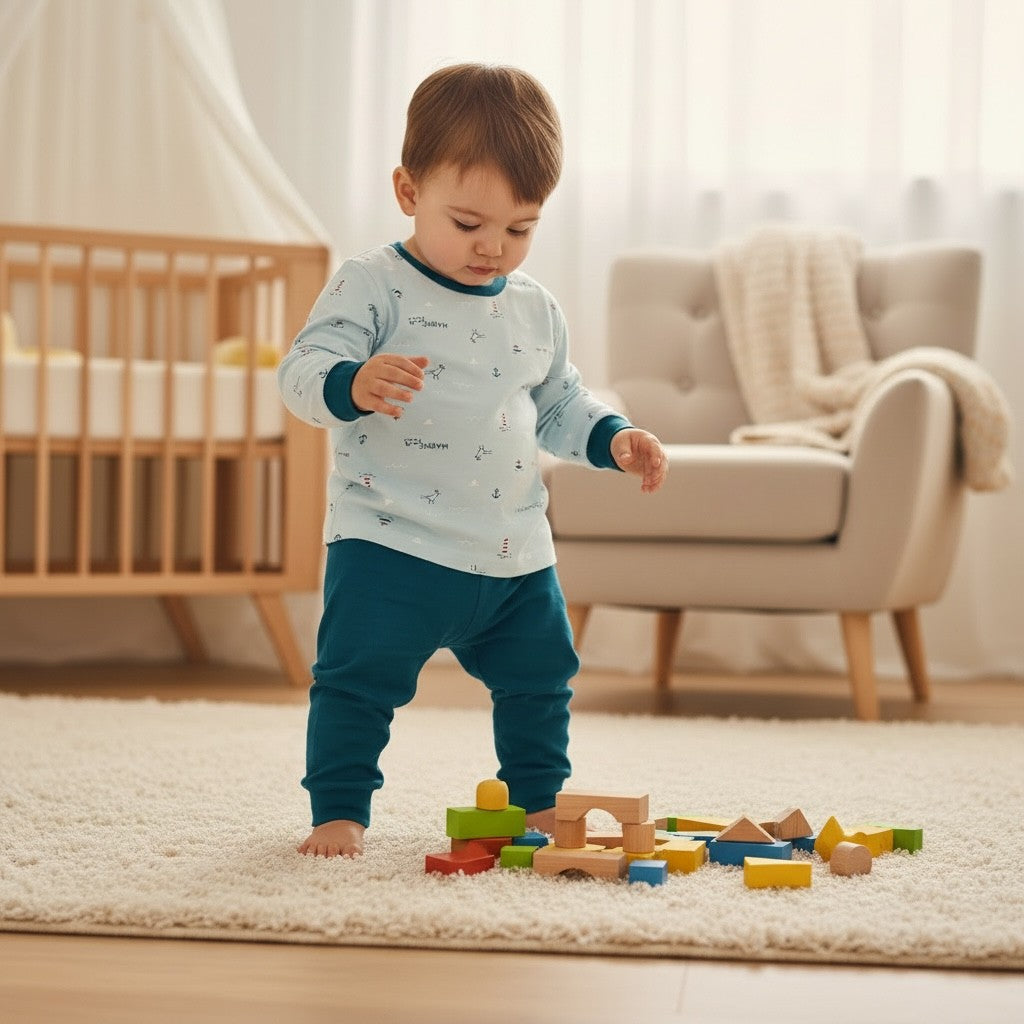 NE-KIDS Baby Boys Pyjamas Set – Marine Eco