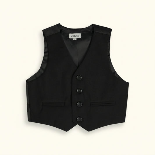 Formal Boys Black Vest