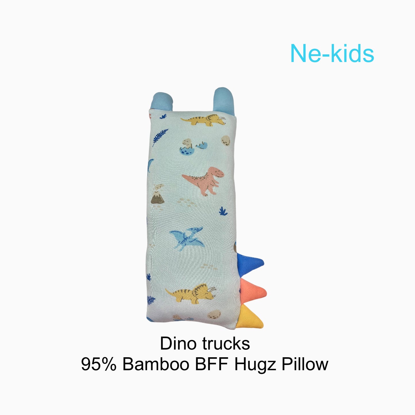 Bamboo BFF Hugz Baby/ Toddler Children Pillow – Dino Trucks