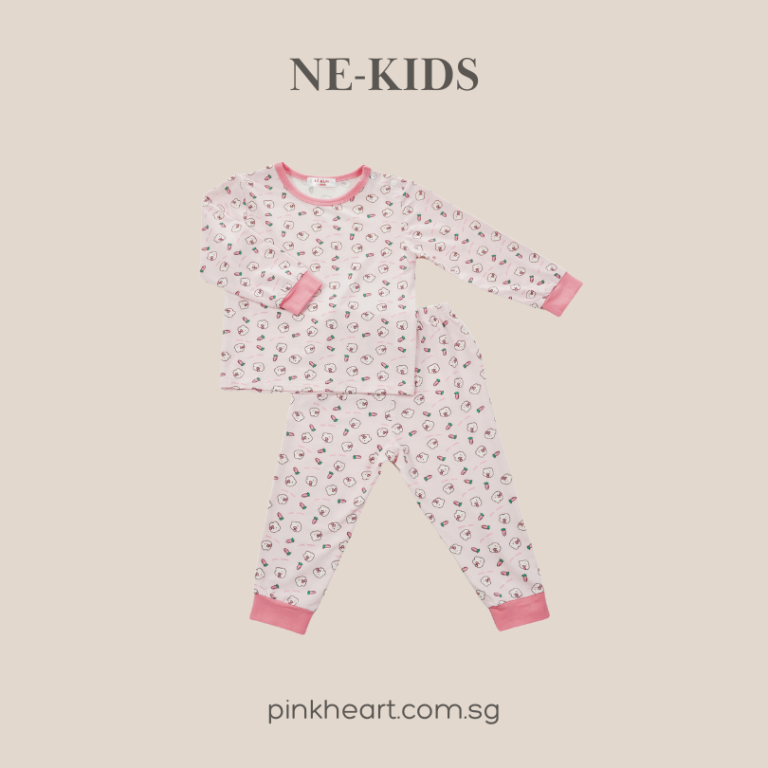 Baby Girl Pyjamas Set Bow Bunny Pink Heart